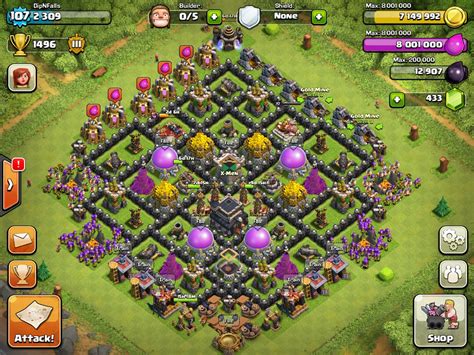 coc level 9 base layout.